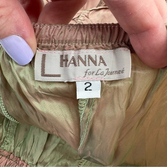 Hanna for La Journee Steampunk Whimsygoth Ruched Crinkle Maxi Skirt Size 2 Small - Picture 10 of 10